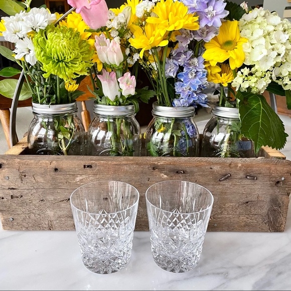 Rogaska Crystal•Set of (2) Double Old Fashioned Glasses•Richmond Pattern•Vintage - Picture 8 of 13